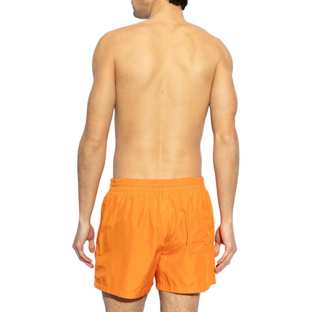 GUCCI FW25 Lido Collection Beach Shorts Men's Bright Orange 787899-XHAG2-7573