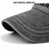 Frayed Distressed Faded Hats Hip Hop Denim Sunscreen Hats  for Men Women