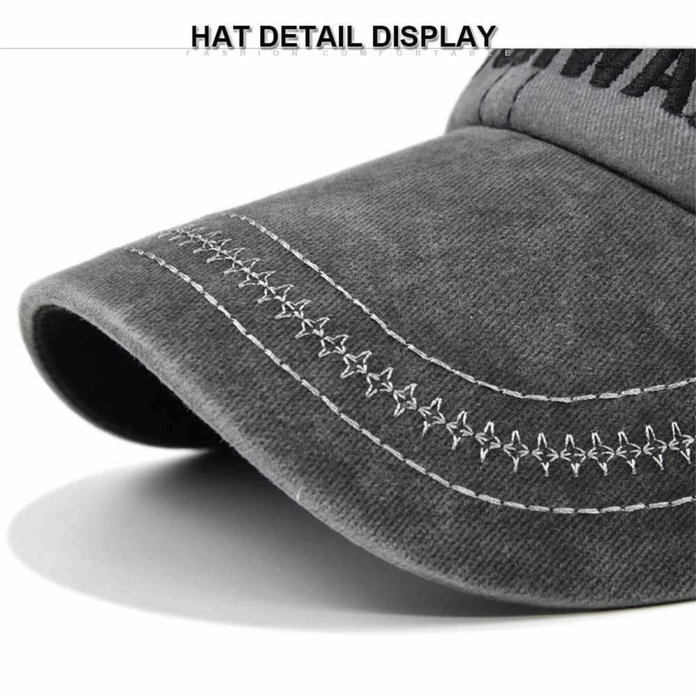 Frayed Distressed Faded Hats Hip Hop Denim Sunscreen Hats for Men Women