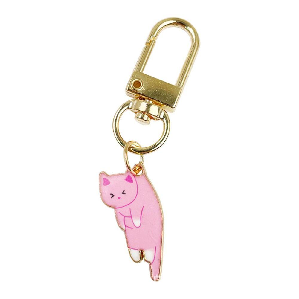 Animal Kitten Charm Zinc Zinc Alloy Keychains Zinc Zinc Alloy Little Fresh Birthday Gift