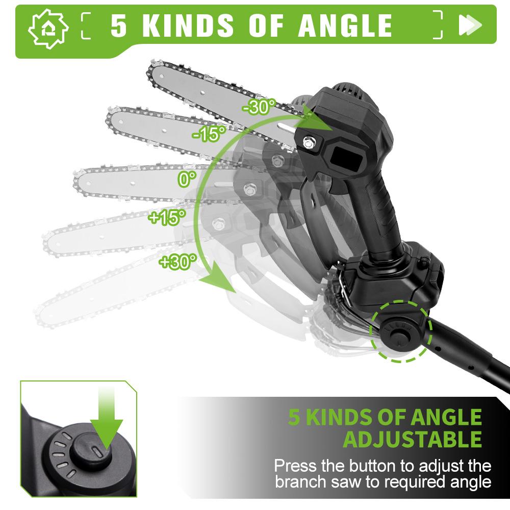 3500 Вт 2,25 м аккумуляторная электрическая высокая пила для веток телескопическая цепная пила секатор домашний садовый инструмент для обрезки для Makita 18 В аккумулятор