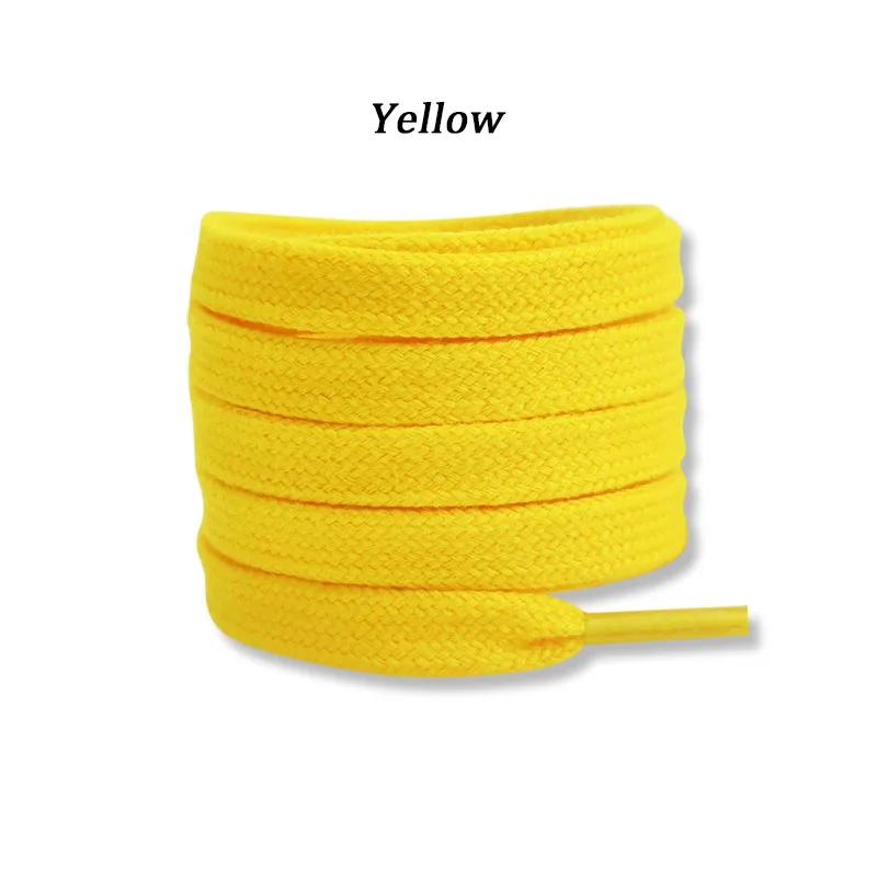 Новые плоские хлопковые шнурки для кроссовок AF1 AJ1 Шнурки для высоких парусиновых повседневных ботинок Без эластичности Шнурки Мужские Женские