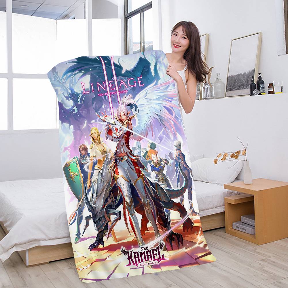 Game Lineage 2 Bath Towel Microfiber Soft Water Absorbing Breathable For Girl Kids Decorative Cartoon Beach Towel