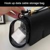 Data Cable Charger Storage Bag Transparent Design Waterproof Lightweight Easy Access Headphone Storage Bag with Zipper