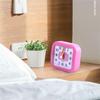 Компактный квадратный громкий будильник, элегантный дизайн, надежный звонок для пробуждения
