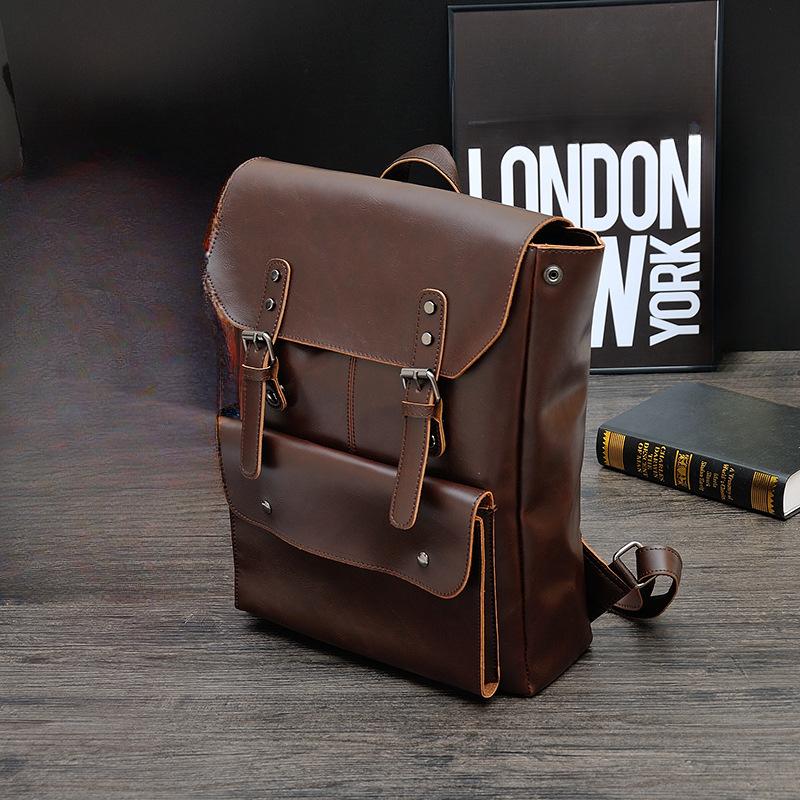 Crazy Horse кожаный корейский повседневный рюкзак мужская сумка женская ретро рюкзак для средней школы учащаяся школьная сумка дорожная сумка