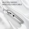 Беспроводные наушники Bluetooth 5.0 с микрофоном, гарнитура со стереозвуком, спортивные игровые наушники с кожаным чехлом