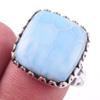 Кольцо из стерлингового серебра 925 пробы с драгоценным камнем Natural Republic Larimar S.9 i1f25