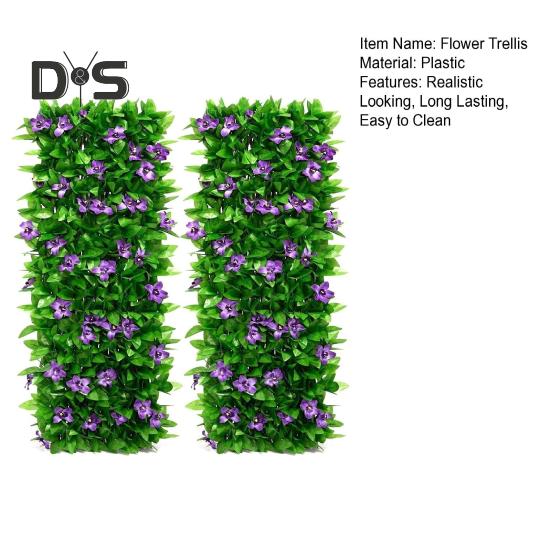 2 шт. искусственные цветы, расширяющиеся садовые панели для цветов, устойчивые к ультрафиолетовому излучению, простая установка, сделай сам, ограждение для уединения, искусственные цветы