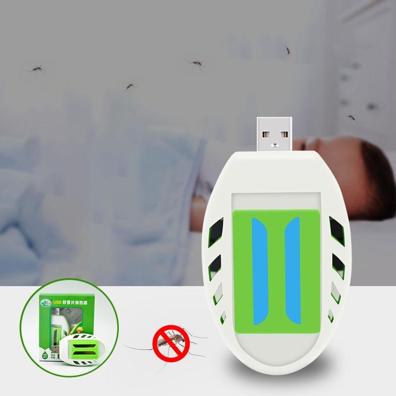 Портативный USB-репеллент от насекомых и комаров, пластиковый нагреватель для благовоний, контроль, сон, дом