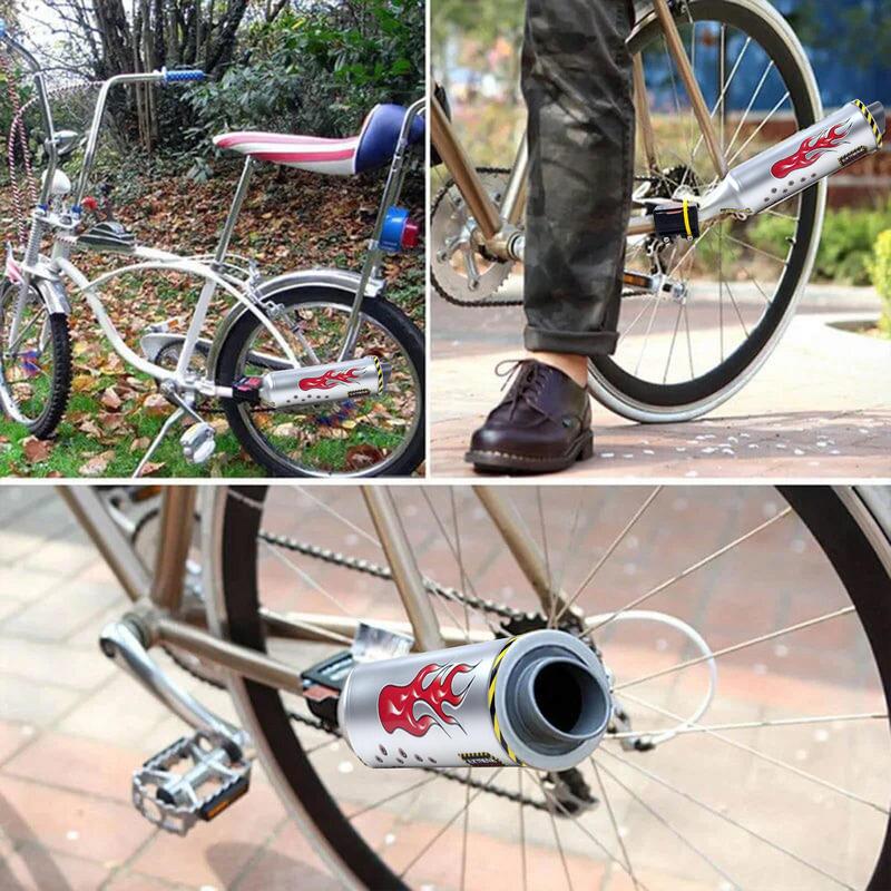 Выхлопная труба для велосипеда, выхлопная система, прочная выхлопная труба, легкая, энергосберегающая, аксессуары для детей и велосипедистов для любителей велоспорта