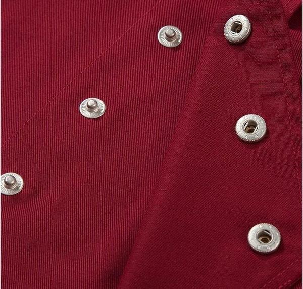 Men Kitchen Restaurant Cook Workwear Chef Uniform White Shirt Double Breasted Chef Jacket