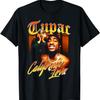 Официальная винтажная черная футболка Tupac Love California