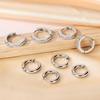Surgical Steel Small Huggie Hoop CZ Stud Earrings Set for Women