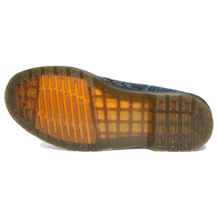 Dr. Martens Кожаные туфли с круглым носком на шнуровке, удобная повседневная обувь, женская обувь, черно-фиолетовые 31135548