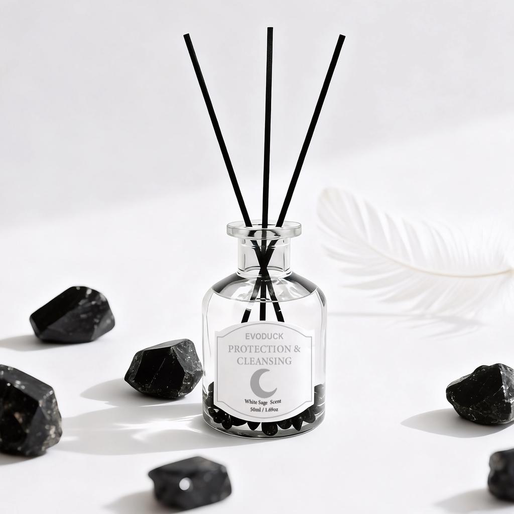 Беспламенный набор диффузора с ротанговыми палочками - Бутылка с эфирным маслом и ротанговые палочки | Освежитель воздуха для автомобиля, зимний рождественский подарок, подарок для женщины