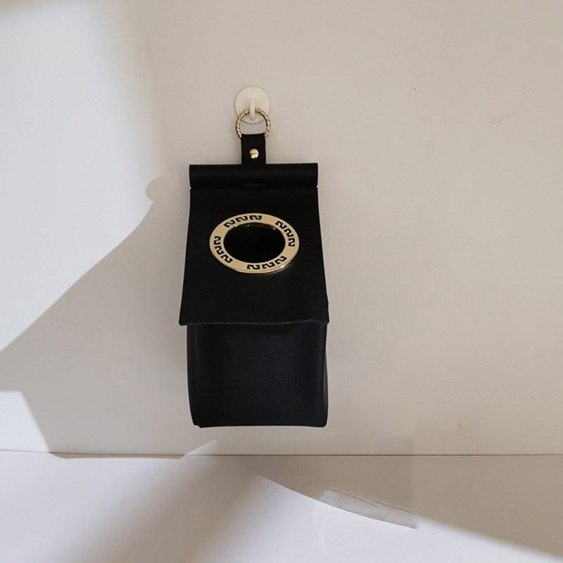 Leather Toilet Tissue Box easy installs Not Damage Wall Hanging Roll Case Paper Towel Holder for Kitchen Bathroom Use