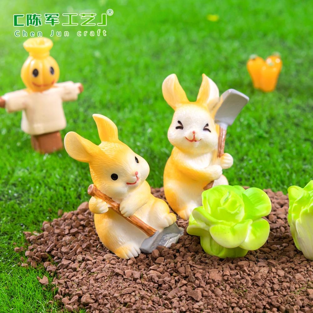 Farm Desktop Small Ornaments Rabbit Accessories Cute DIY Landscape Decoration
