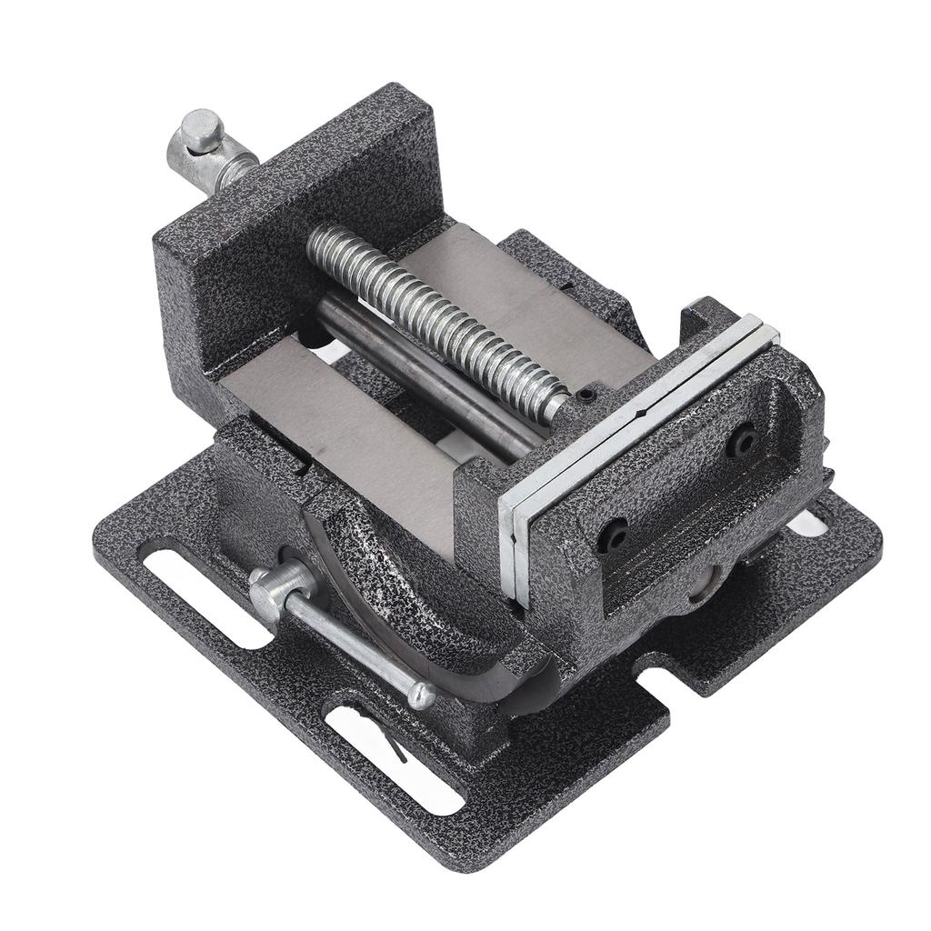 4-дюймовые настольные тиски, тиски с углом наклона 90 градусов, регулируемые настольные тиски со съемными губками и крестообразным V-образным пазом