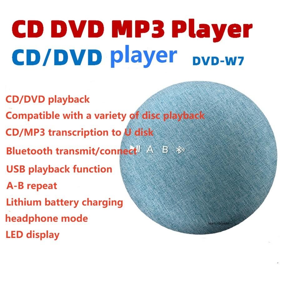 Портативный Bluetooth CD-плеер DVD VCD MP3 Hifi с динамиком USB винтажная музыка с пультом дистанционного управления стереосистема для домашнего обучения Walkman