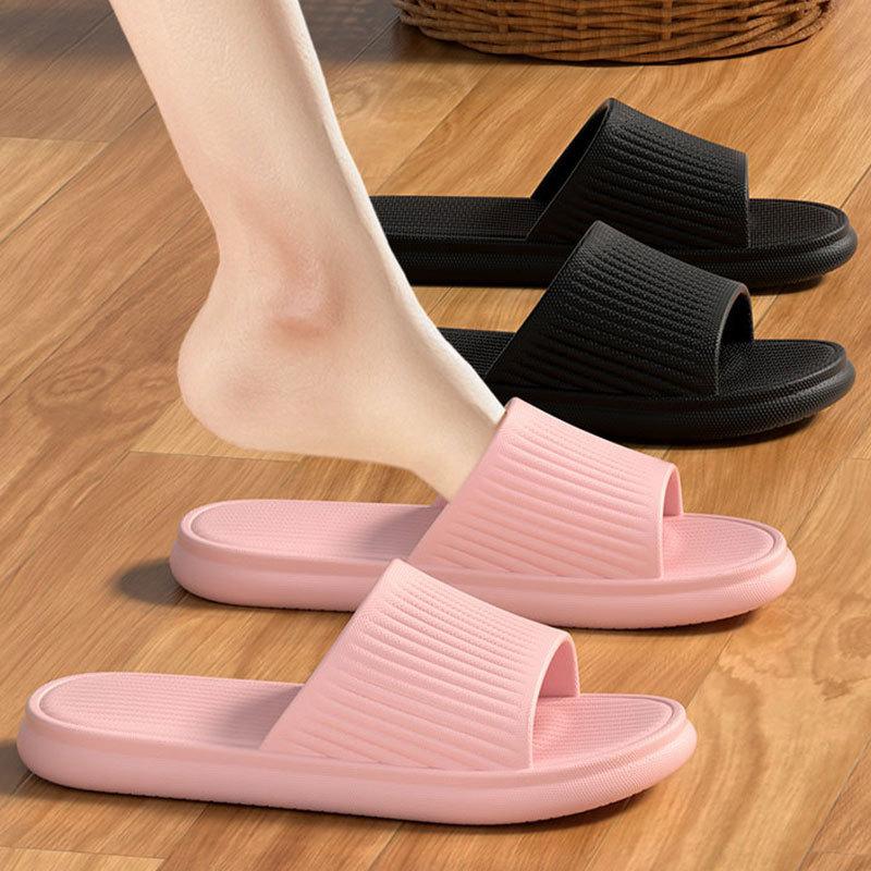 Fashion Women's Bathroom Slippers Men Women Sandal Soft Sole EVA Casual Indoor Slippers Flip-Flops Non-slip Home Shoe Sandalias De Mujer