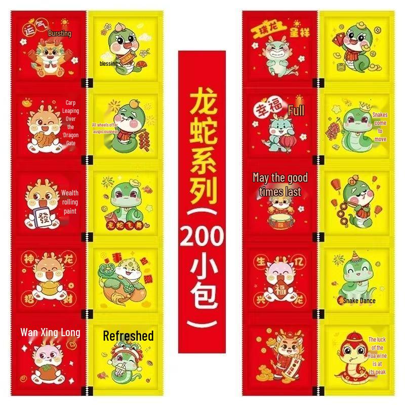 Individually Packaged Food Grade PE Disposable Gloves - Small Pack for Catering, Takeaway, Pizza, Lobster, Crab.