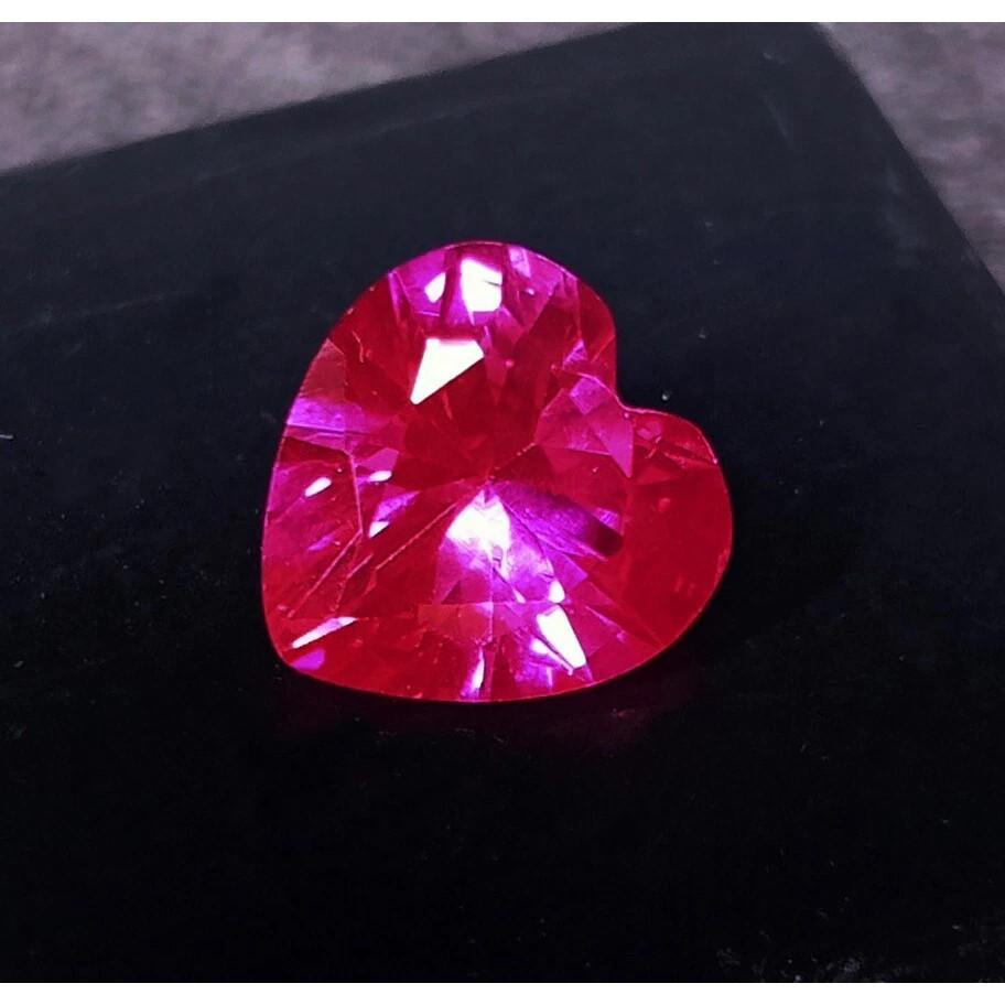 3+ Ct Natural Pink Sapphire Ceylon Heart Cut Beautiful Certified Loose Gemstone