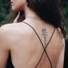 1 Sheets Semi Permanent Realistic Waterproof and Removeable Herb Tattoo Women's Back Tattoos Long Lasting