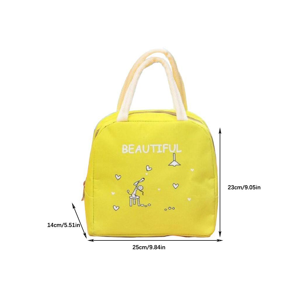 Портативный Изолированный Термо Ланч-бокс Сумка-тоут для переноски Сумка для хранения Дорожный Пикниковый Мешочек