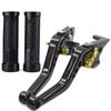 Aluminum Motorcycle Handlebar Grips Brake Clutch Levers Lever Extensions Kawasaki Yamaha Ducati CFMOTO