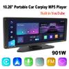 10.26'' Portable Wireless Carplay HD IPS Display Touch Screen Car MP5 Player Built-in Youtube