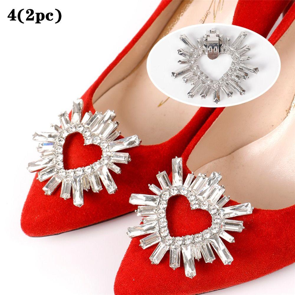 2 шт. Свадебные туфли невесты со стразами и кристаллами, клипсы для обуви, украшения для обуви, шармы-пряжки, ювелирные изделия