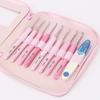 9 шт./компл. Ручка розового крючка набор алюминиевых спиц 1,0-10 мм пряжа для вязания крючком средней толщины швейные инструменты набор