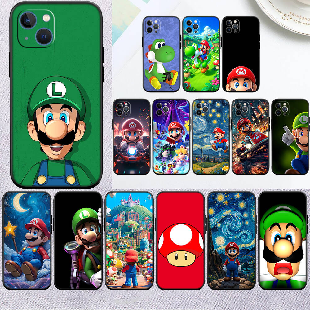 MH85 M-Marios Phone Shell Case for iPhone 7 8 11 12 13 14 15 16 17 16E XS Pro Max XR X SE Air
