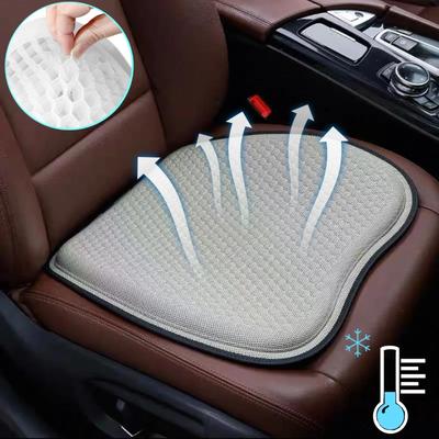 3D Медовая Сота Гелевая Охлаждающая Подушка на Сиденье Автомобиля Ледяной Шелк Дышащая для Автомобиля Дома Офисного Кресла Автоаксессуары