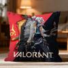 Popular VValorantes Cushion Cover Soft Washable Pillow Case Multi-Scene for Couch Bed Travel Office Use