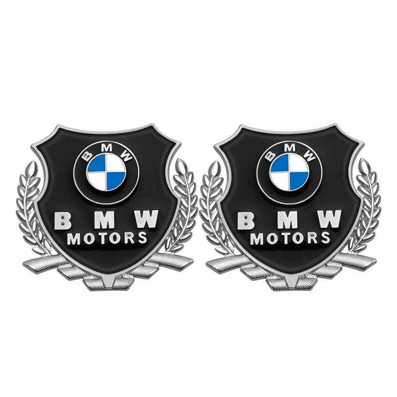 For BMW 1 W E82 car 3D Shield Emblem Metal Badge Car Body Side Fender Rear Trunk Sticker Auto Exterior Accessories For BMW G42 G16 G15 G26 X6 X5