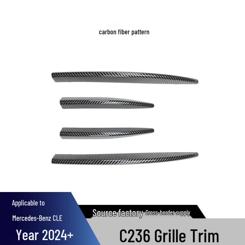 Mercedes-Benz C-Class Front Lip, Grille, Side Skirts, Rear Diffuser, Tailpipe Trim, Tail Wing Modifications