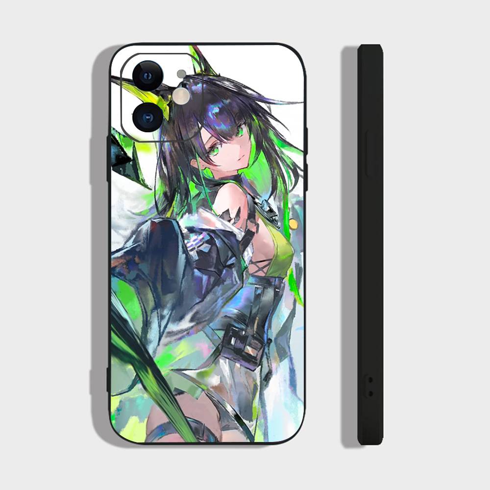 M3 Анимированная игра A-Arknights Чехол для телефона For IPhone 17 Air 16 15 14 13 Pro Max 11 12 Черный силиконовый чехол