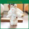 Cute Plush Rabbit Doll Stuffed Animal Keychain Bag Charm Gift For Girls Kids