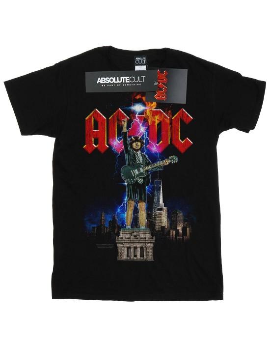 AC/DC Womens/Ladies Angus NYC Cotton Boyfriend T-Shirt