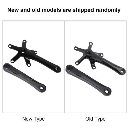 1 пара 170 мм для горного шоссейного велосипеда, запчасти для ремонта одинарного шатуна из сплава (черный)