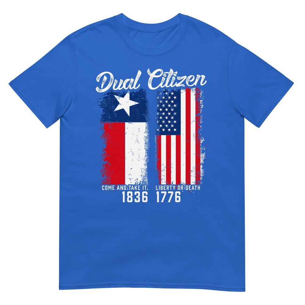 True Texan Dual Citizen Love Texas And America TShirt Small