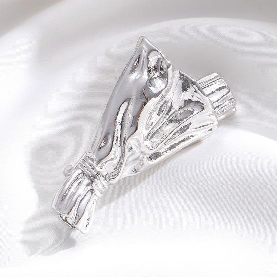 Держатель для цветов Брошь-букет Носимая ваза Брошь-булавка Вставка для живых или засушенных цветов в букет Аксессуар-булавка для курток Платьев Шарфов Свитеров