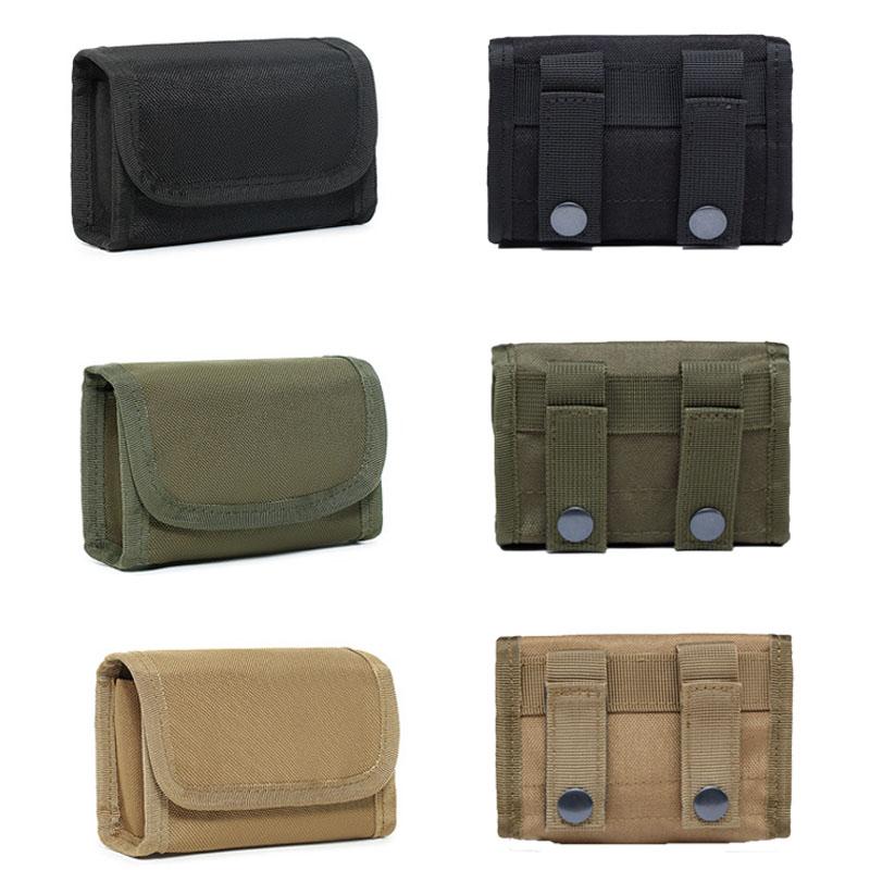 10-Round Tactical Waist Pouch - MOLLE Nylon 12GA .Cal Ammo Shot Bag with 10 Grids EDC Mini Utility Pouch for Outdoor Shooting 5
