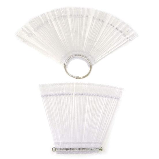 50 шт., веерообразные насадки для дизайна ногтей, польская доска, палочки для практики, маникюрный инструмент