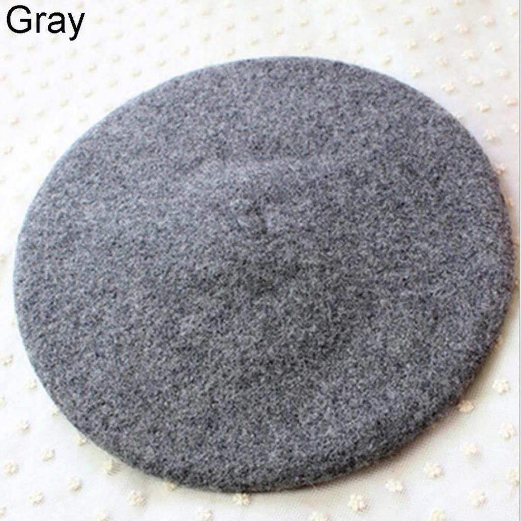 Классический однотонный зимний берет во французском стиле, шляпа художника, повседневный женский подарок