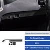 Carbon Fiber Car Front Passenger Dashboard Sticker For Dodge Charger 15-22 LHD