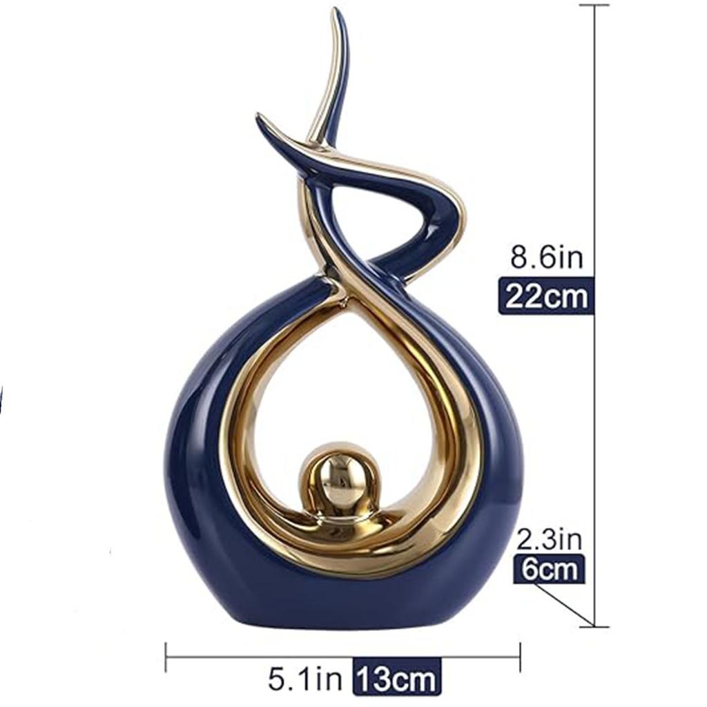 Украшение для дома Современное абстрактное искусство Керамическая статуя Украшение обеденного стола Столовая Офисное ядро Украшение гостиной Кофе