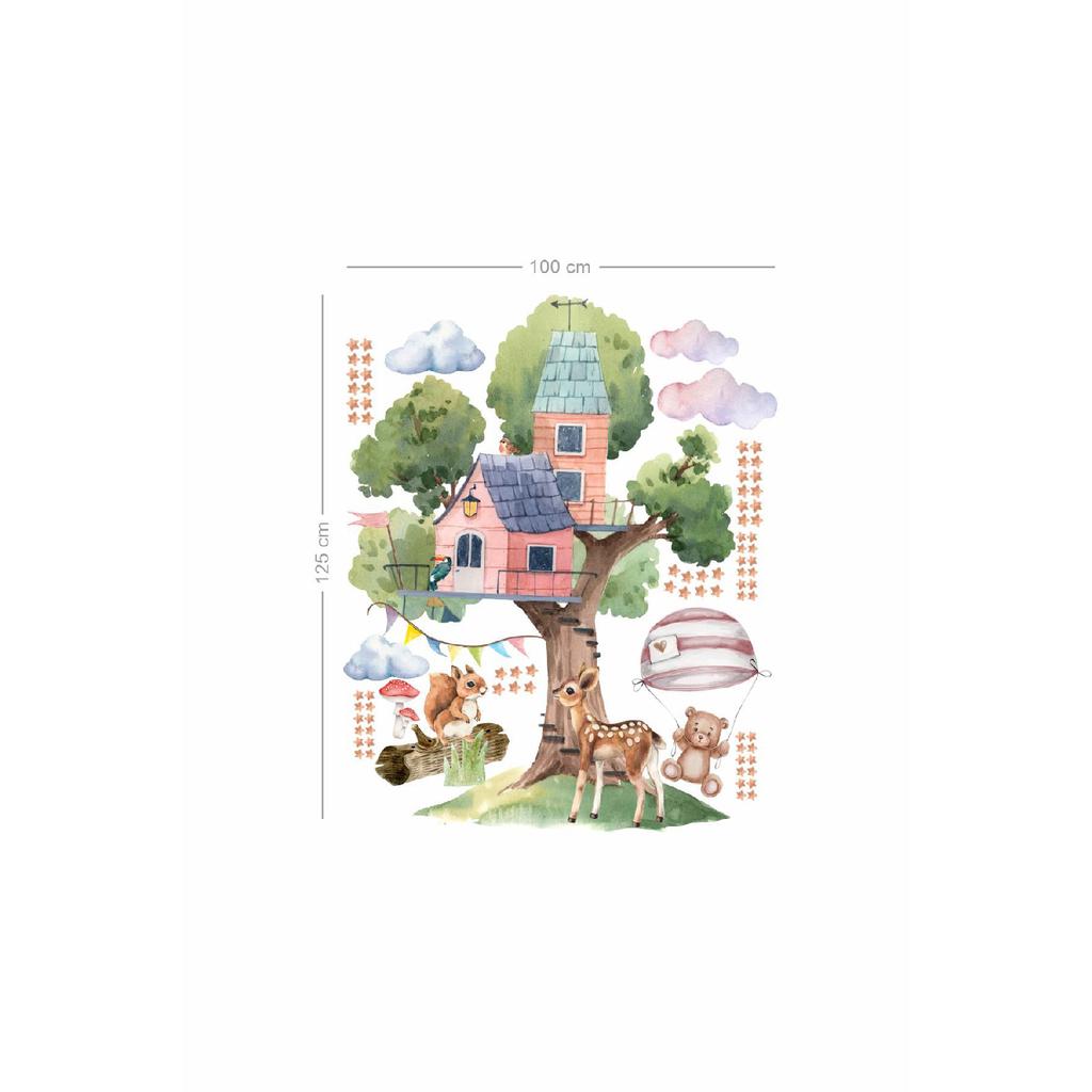 Tree House Kids Room Wall Sticker